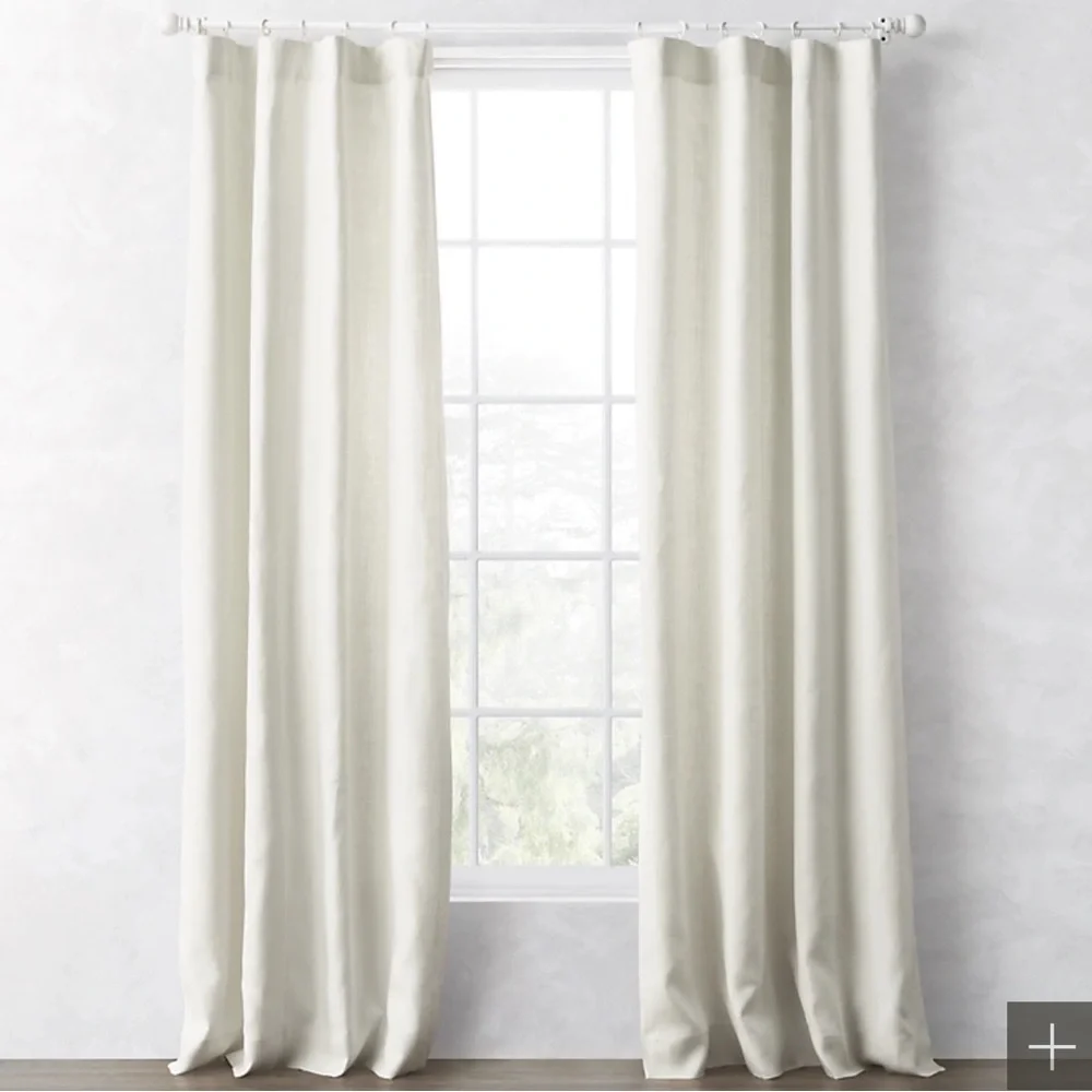 RH Teen Sheer Linen-Cotton Drapery Panel